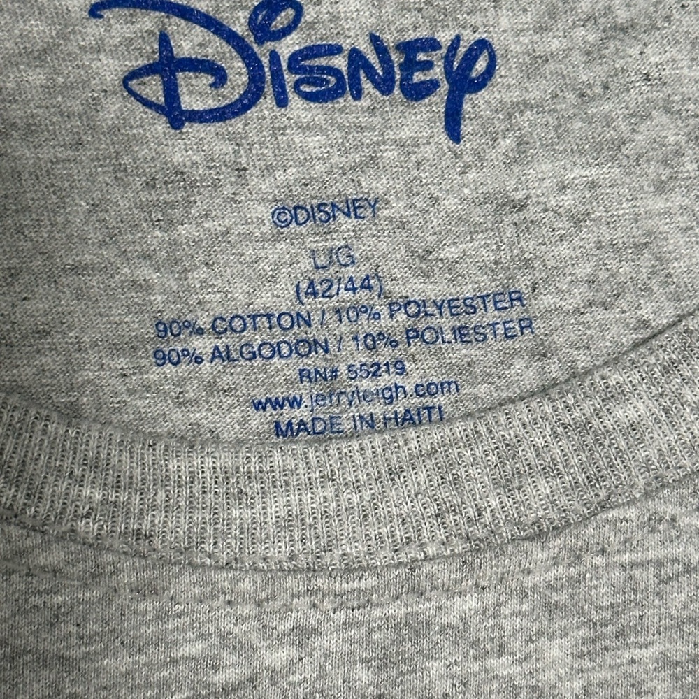 Men’s Grandpa Disney Mickey Mouse Large Gray T-Shirt Tee Top Crew Short Sleeve - Picture 6 of 7